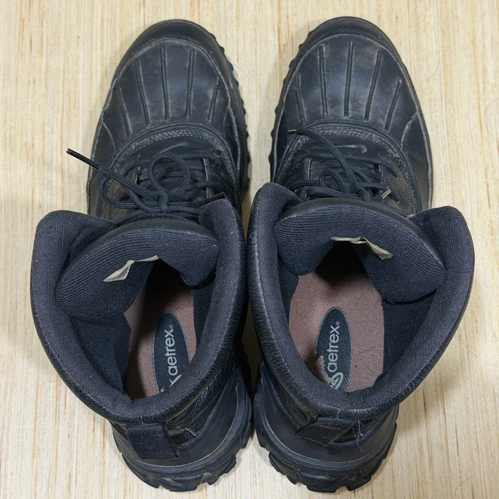 Nike Kynwood Zoom Black Boots Men Size 13 Black Utility Water Resistant Leather